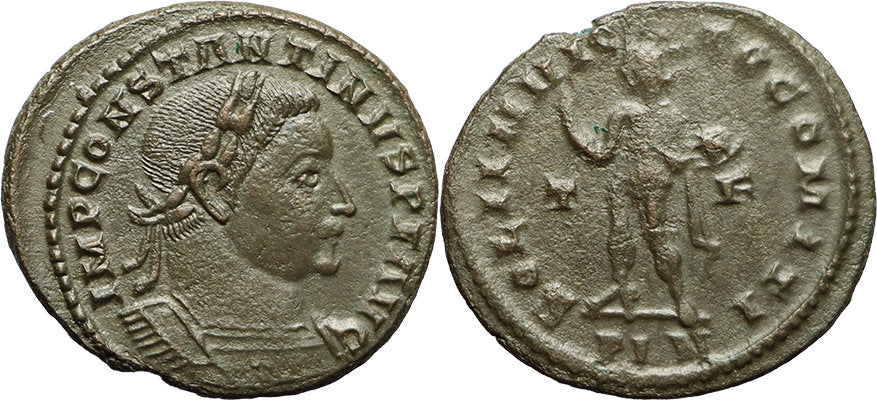 Ancient Roman coin - Commemorative issue minted in Alexandria, Egypt - Wolf and Twins
