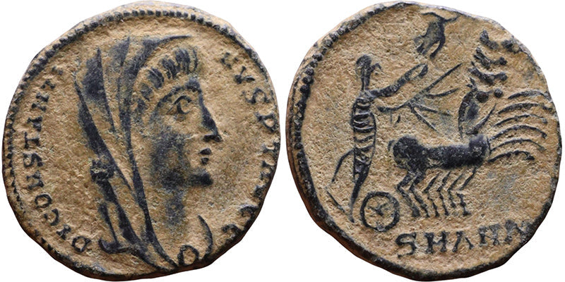Ancient Roman coin - Commemorative Coin minted in Antioch - Wolf and Twins