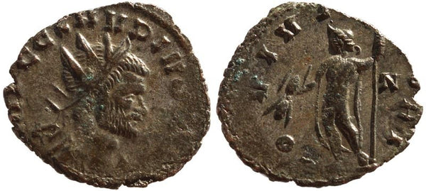 Claudius II silvered antoninianus - IOVI VICTORI