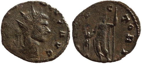 Claudius II silvered antoninianus - IOVI VICTORI