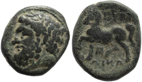 Ancient Greek coin from Thessaly, Gyrton Circa 350-300 BC