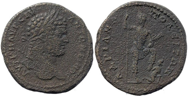 Roman coin of Caracalla Ae28 Hadrianopolis Thrace