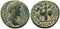 Ancient Roman coin of Marcus Aurelius minted in Decapolis - Tyche on Horseback