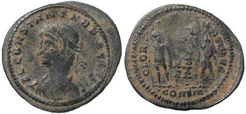 Constans - GLORIA EXERCITVS - Constantinople - 21mm flan - double struck