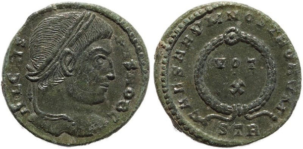 Roman coin of Crispus - CAESARVM NOSTRORVM - Treveri