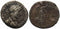 Ancient Roman silver coin of Hadrian minted in Caesaria, Cappadocia
