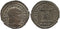 Silvered Ancient Roman coin of Maxentius - CONSERV VRB SVAE - Rome