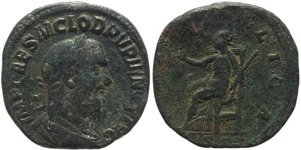 Pupienus Ae Sestertius - PAX PVBLICA, SC