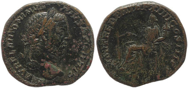 Caracalla Æ Sestertius 211AD - FORT RED P M TR P XIIII COS III P P, SC