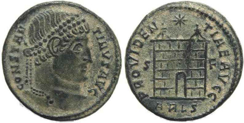 Ancient Roman coin of Constantine I - Arles Mint