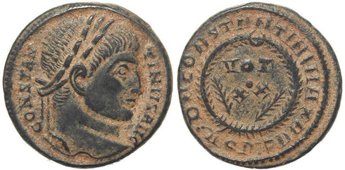Roman coin of Constantine I - DN CONSTANTINI MAX AVG VOT XX - Aquileia