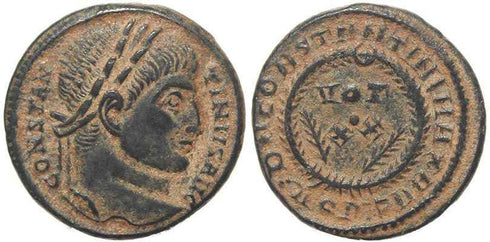 Roman coin of Constantine I - DN CONSTANTINI MAX AVG VOT XX - Aquileia
