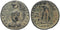 Roman coin of Arcadius Ae2 - GLORIA ROMANORVM - Hand of God - Cyzicus