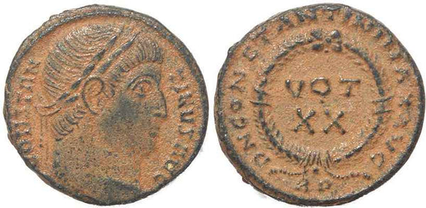 Roman coin of Constantine I - DN CONSTANTINI MAX AVG VOT XX - Rome