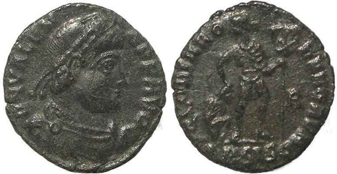 Roman coin of Valens - GLORIA ROMANORVM - Siscia