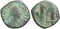 Ancient Byzantine Coin of Justinian AE30 follis minted in Constantinople