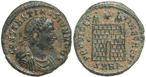 Roman coin of Constantine II - PROVIDENTIAE CAESS - Heraclea Mint