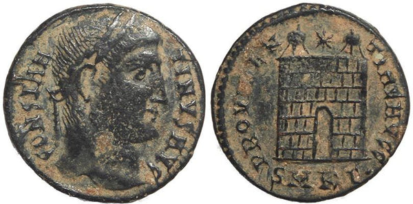 Roman coin of Constantine I - PROVIDENTIAE AVGG - Cyzicus Mint
