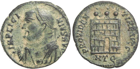 Roman coin of Licinius I - PROVIDENTIAE AVGG - Heraclea Mint