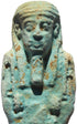Ancient Egyptian Faience Ushabti - Late Period 27th Dynasty - Hieroglyphs