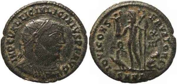 Licinius I AE follis, Nicomedia Mint - IOVI CONSERVATORI