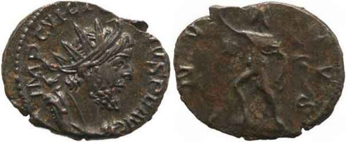 Roman Britain - Victorinus 268-270AD AE Antoninianus Cologne Mint
