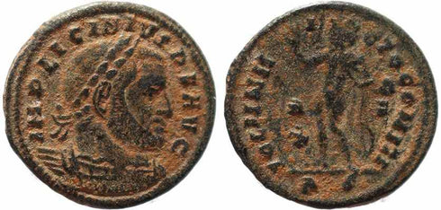 Roman coin of Licinius I - SOLI INVICTO COMITI - Rome