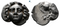 Ancient Greek coin from Pisidia, Selge. Gorgon and Athena