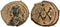 Byzantine coin of Maurice Tiberius 582-602 AD AE Half Follis - Antioch - Year II