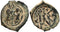 Interesting Byzantine coin - Follis struck over a half follis