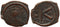 Byzantine coin of Maurice Tiberius 582-602 AD - Ae half follis