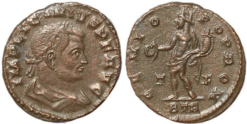 Roman coin of Licinius I - GENIO POP ROM - Treveri