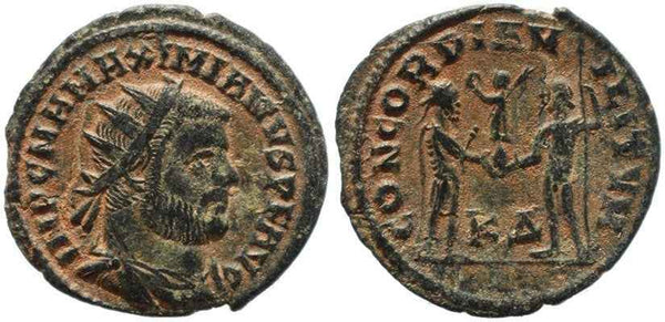 Roman coin of Maximian - CONCORDIA MILITVM