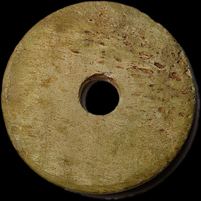 Ancient Roman Bone or Ivory button or disc 1st Century AD