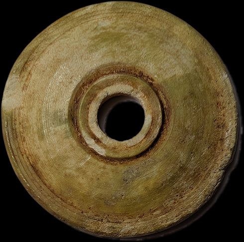 Ancient Roman Bone or Ivory button or disc 1st Century AD