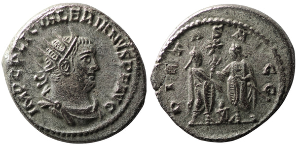 Roman coin of Valerian I silver antoninianus - PIETAS AVGG