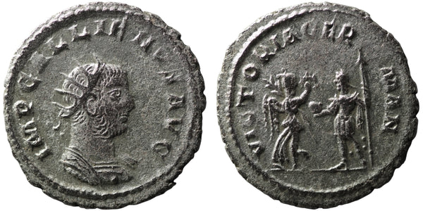 Silvered Gallienus Antoninianus - VICTORIA GERMAN