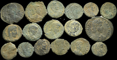 17 Ancient Roman coins from the Holyland