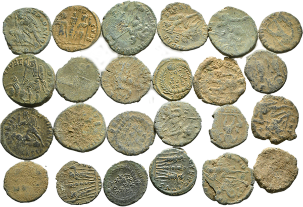 24 Ancient Roman coins from the Holyland