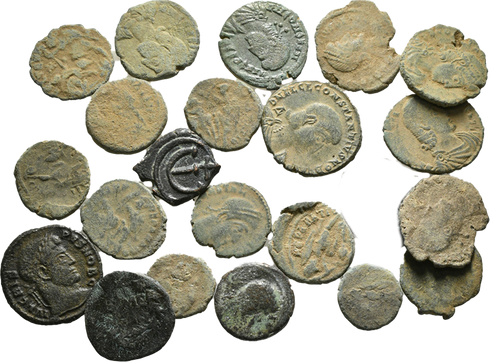 21 Ancient Roman coins