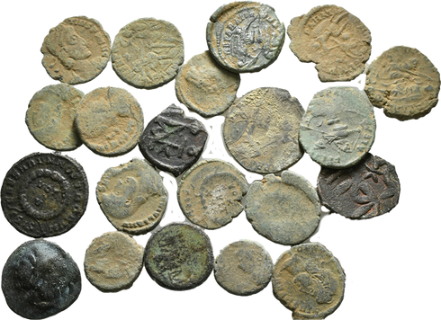 21 Ancient Roman coins