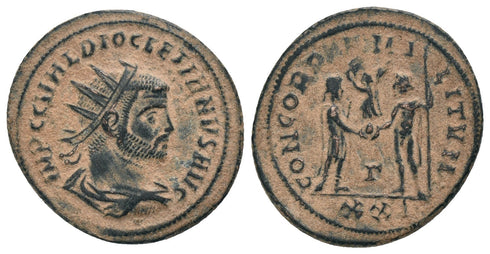 Roman coin of Diocletian - CONCORDIA MILITVM