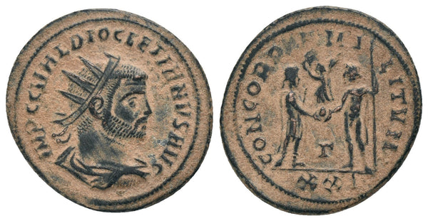 Roman coin of Diocletian - CONCORDIA MILITVM