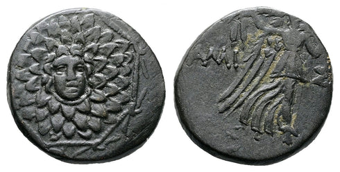Ancient Greek coin from Pontos, Amisos. Time of Mithradates VI Eupator 120-63 BC