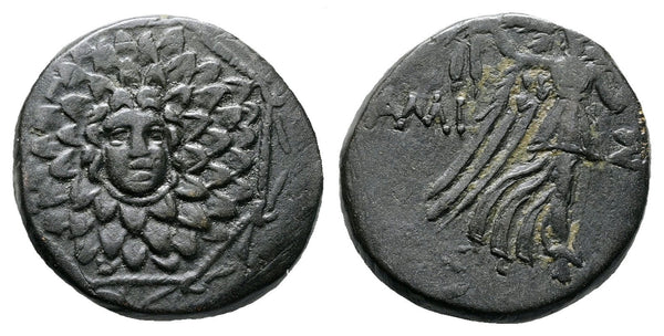 Ancient Greek coin from Pontos, Amisos. Time of Mithradates VI Eupator 120-63 BC
