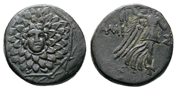 Ancient Greek coin from Pontos, Amisos. Time of Mithradates VI Eupator 120-63 BC