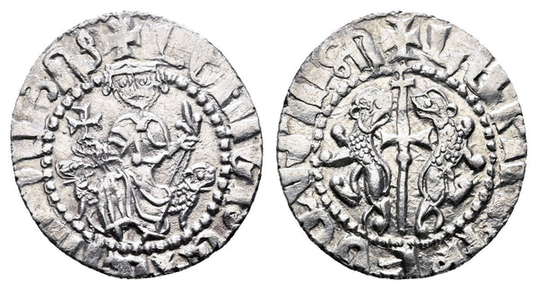 Cilician Armenia silver coin of Levon I AD 1198-1219.