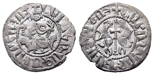Cilician Armenia silver coin of Levon I AD 1198-1219.
