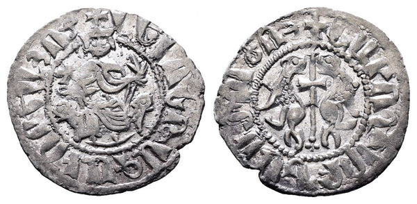 Cilician Armenia silver coin of Levon I AD 1198-1219.