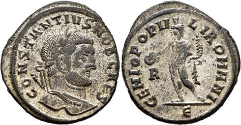 Roman coin of Constantius I as Caesar - From the Rauceby Hoard